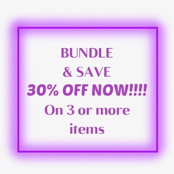 30% off 3 or more items in my closet when you BUNDLE!! - Picture 1 of 1